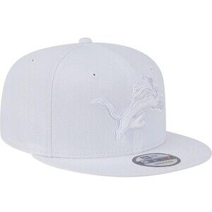 NFL DETROIT LIONS NEW ERA WHITE ON WHITE 9FIFTY SNAPBACK HAT